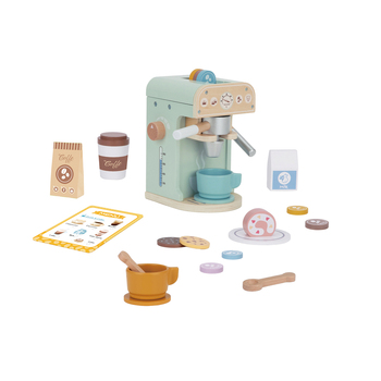 Tooky Toy Wooden Barista Coffee Machine Kids/Children Play Set 3y+