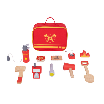 Tooky Toy Little Firefighter Play Set In Carry Bag