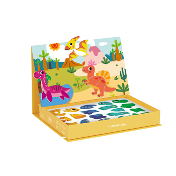 Tooky Toy Magnetic Puzzle Pieces Kids Toy Box - Dinosaur 3+
