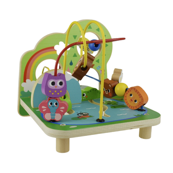 Tooky Toy Wooden Bead Maze Children's Play Toy Set 2yrs+
