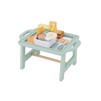 Tooky Toy 29cm Wooden Breakfast In Bed Play Toy Set 3+