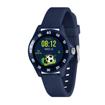Tikkers Series 34 Smart Watch w/ Adjustable Silicone Straps - Navy Blue