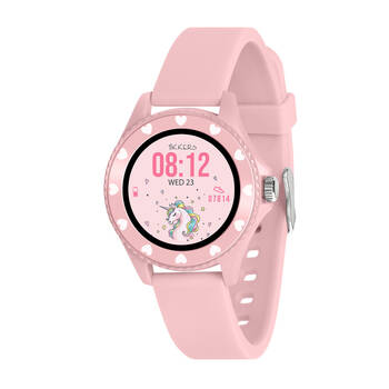 Tikkers Time Series 34 Smart Watch Smart Watch w/ Adjustable Straps - Pink
