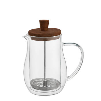 NF Living 350ml DWall Glass French Press Coffee Borosilicate Kitchenware Clear