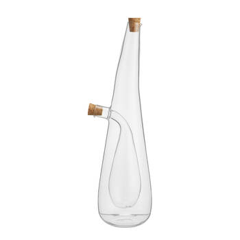 NF Living Duel Oil & Vinegar Cruet 450ml Dual Chamber Glass Kitchenware