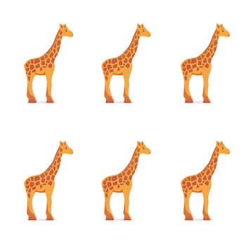 6pc Tender Leaf Toys Giraffe Wooden Animal Set Kids 3y+