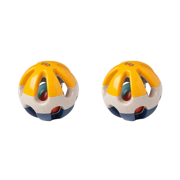 2PK Tolo Toys Bio Plastic 8.5cm Roller Rattle Baby/Toddler Toy 12m+