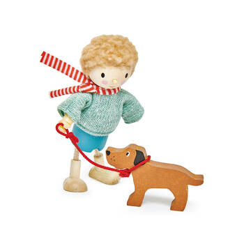 Tender Leaf Toys Mr Goodwood Doll w/ Flexible Limbs & His Dog Set 3y+