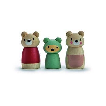 3pc Tender Leaf Toys Bear Tales Family Wooden Toy 12m+