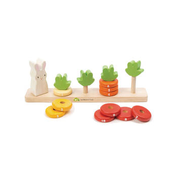Tender Leaf Toys Counting Carrots Wooden Stacker 18m+