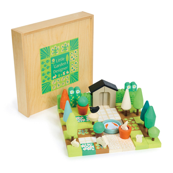 67pc Tender Leaf Toys 30cm Little Garden Designer Wooden Toy Set Kids 3y+