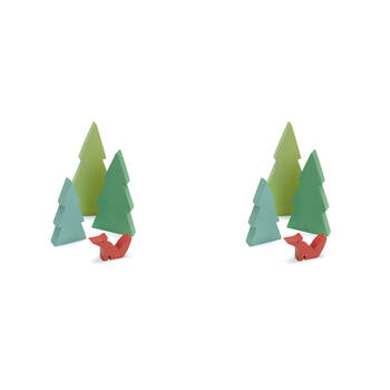 8pc Tender Leaf Toys Fir Tree Set Kids Wooden Toy 3y+