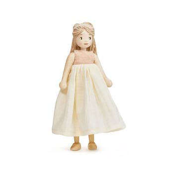 Tender Leaf Toys 25cm Fernie Wooden Doll Kids/Children Toy 3y+