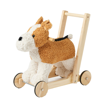 Jiggle & Giggle Dog Walker Baby/Toddler Toy Brown/White 12m+