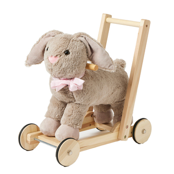 Jiggle & Giggle Bunny Walker Baby/Toddler Toy Grey 12m+