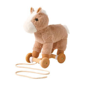 Jiggle & Giggle Horse Pull Along Kids/Children Plushie Brown