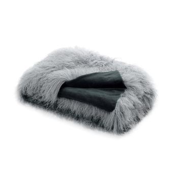 Huxford Grove The Newstead Sheepskin Tibetan Throw 150x180cm - Dove