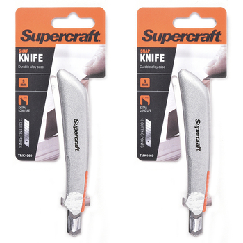 2PK Supercraft Retractable Utility Multipurpose 9mm Snap Knife