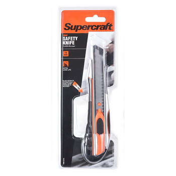 Supercraft 18mm Multipurpose Utility Snap Safety Knife