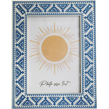 LVD Wooden Acrylic Photo/Picture Frame 5x7 18.5x2x24cm Catania Blue