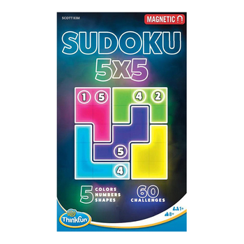 ThinkFun 5x5 Sudoku 60-Challenges Board Game Set Kids/Adult 8y+