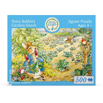 500pc New York Puzzle Company Peter Rabbit Puzzle 61x46cm Garden Snack 8y+