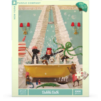 1000pc New York Puzzle Co Janet Hill Jigsaw Puzzle 67.5cm Bubble Bath 10+