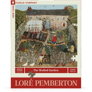 500pc New York Puzzle Co Loré Pemberton Puzzle 67.5cm The Walled Garden 10+