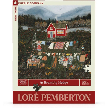 500pc New York Puzzle Co Loré Pemberton Puzzle 67.5cm At Brambly Hedge 10+