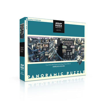 1000pc  New York Puzzle Company Panoramic Puzzle 99cm Sherlock Holmes 13+