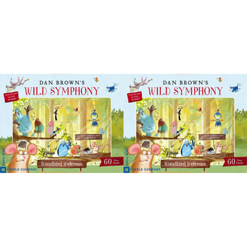 2x 60pc New York Puzzle Company Dan Brown Puzzle 48.3x33cm Woodbird Welcome 4+