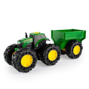 John Deere Monster Treads Tractor w/Wagon 3y+