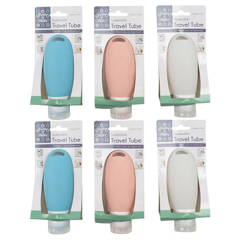 6PK Bathe & Body 89ml Bathroom Storage Silicone Lotion Bottle