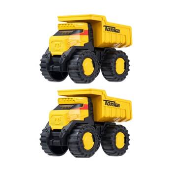 2PK Tonka Steel Classics Titans w/ Dump Truck & Bulldozer Kids Toy Yellow Assorted
