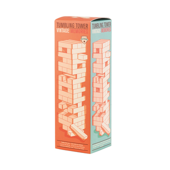 48pc Legami Tumbling Tower Wooden Block Classic Game Kids/Family Toy