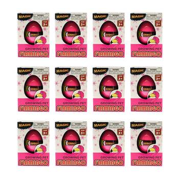 12PK Magic Growing Hatching Pet Flamingo in Egg Kids/Children Play Toy 3y+