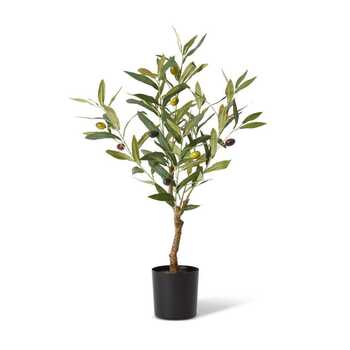 E Style 61cm Olive Tree Artificial Plant Decor - Green