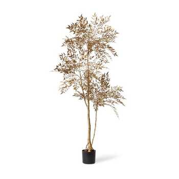 E Style 170cm Nandina Tree Artificial Plant Decor - Gold