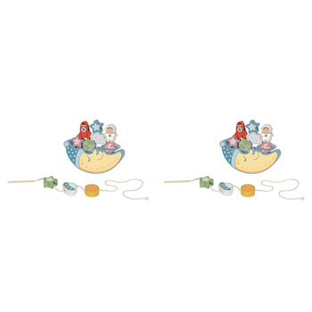 2PK Tooky Toy 2 In 1 Space Balance & Lacing Set Kids/Childrens Toy 3y+