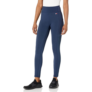 Tommy Hilfiger Size S Women's  High Rise Full Length Sports Legging w/ Pocket Navy 