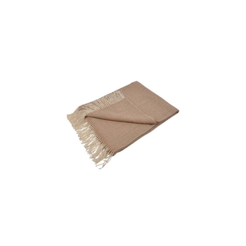 Huxford Grove Alpaca Woven Throw Rug 130x170cm - Tan/Cream