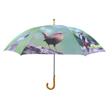 Esschert Design Umbrella Birds Polyester/Wood Handle 120cm