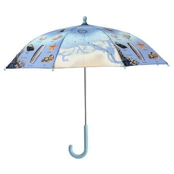 Esschert Design Seaside Children's Umbrella Shade 71cm Blue