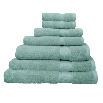 7pc Algodon St Regis Collection Towel Set Cotton Marine