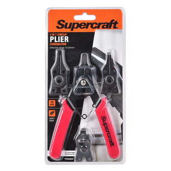 Supercraft 4 in 1 Plier Circlip Combination 10-50mm Tool Set 