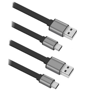 2PK Sansai Type-C to USB-A 1.2M Sync Charge Cable
