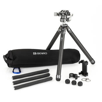 Benro TablePod Carbon Fibre Ball Head Flex Tripod Kit - Grey