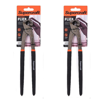 2PK Supercraft Tower Pincer Carbon Steel Pliers 250mm Soft Grip