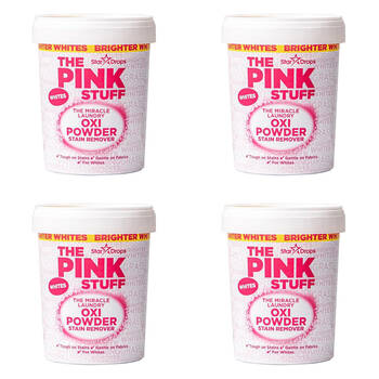 4PK The Pink Stuff Stain Remover White Safe Laundry Cleaner 1kg