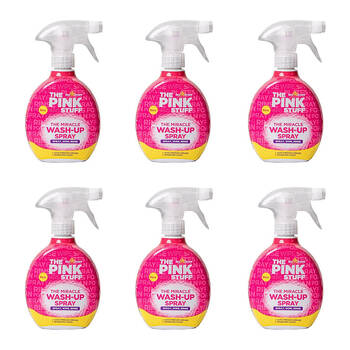6PK The Pink Stuff WashUp Spray Dishwashing Liquid Grease 500ml